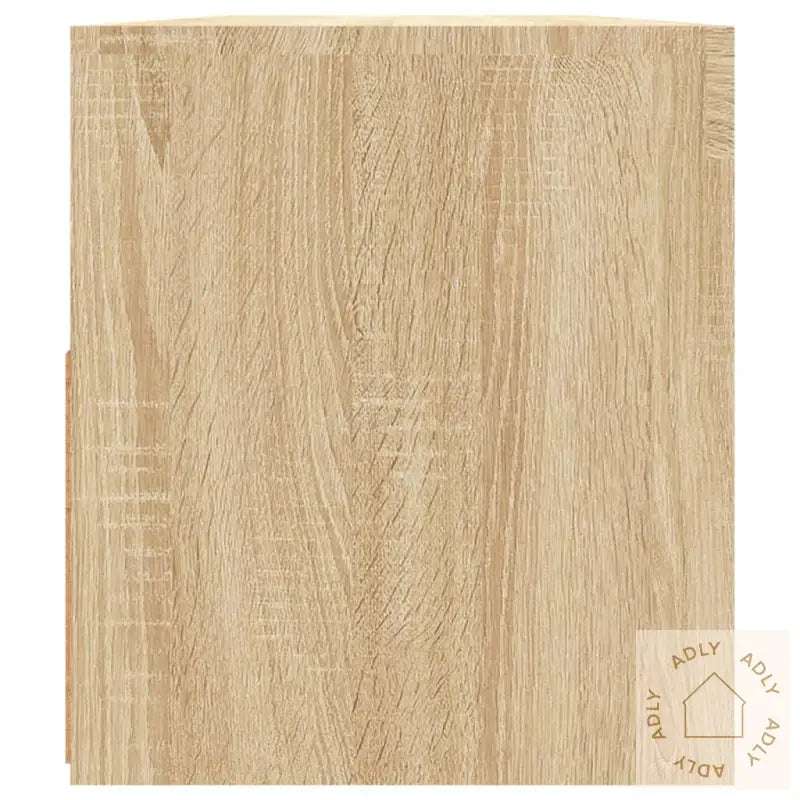 Tv-Benk Med Led-Lys Sonoma Eik 90X35X40 Cm