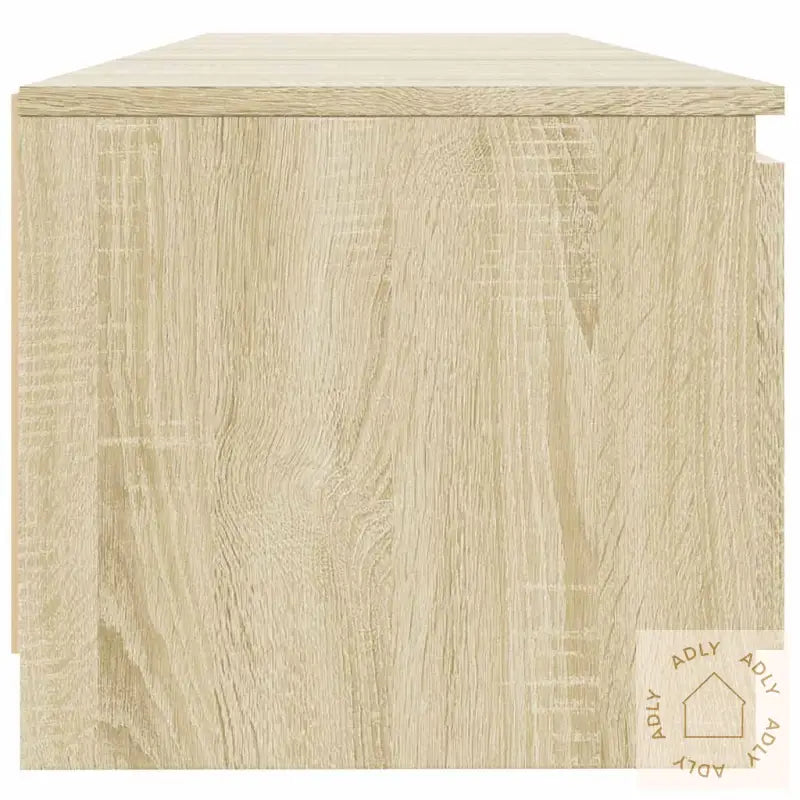 Tv-Benk Med Led-Lys Sonoma Eik 140X40X36 Cm