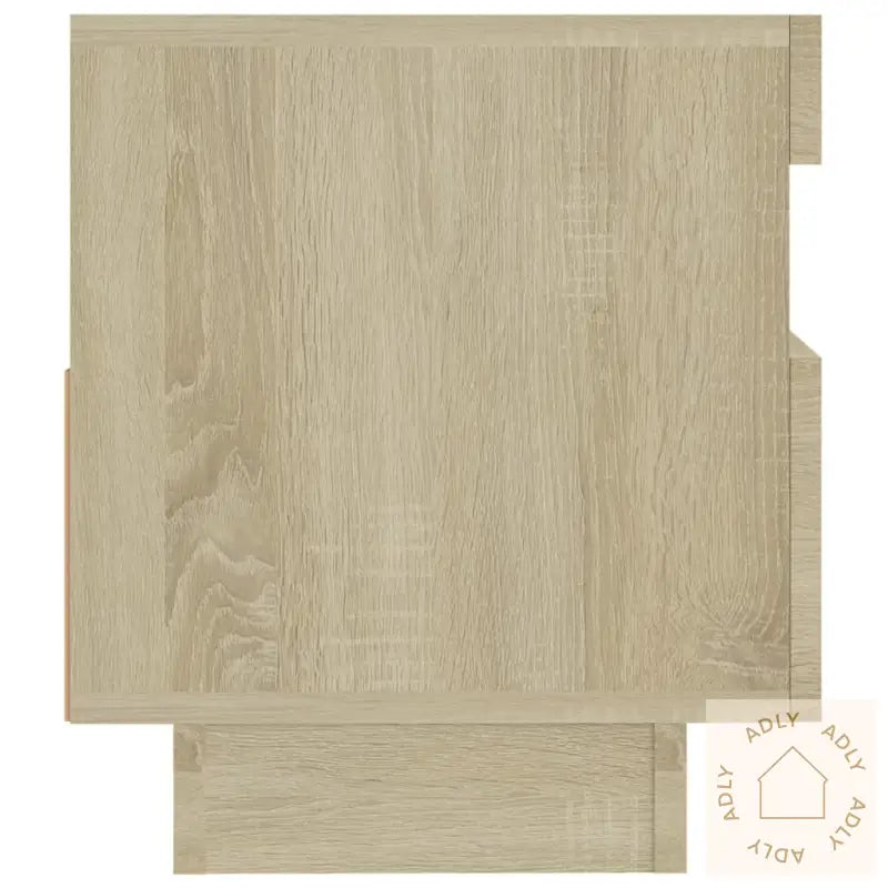 Tv-Benk Med Led-Lys Sonoma Eik 80X35X40 Cm