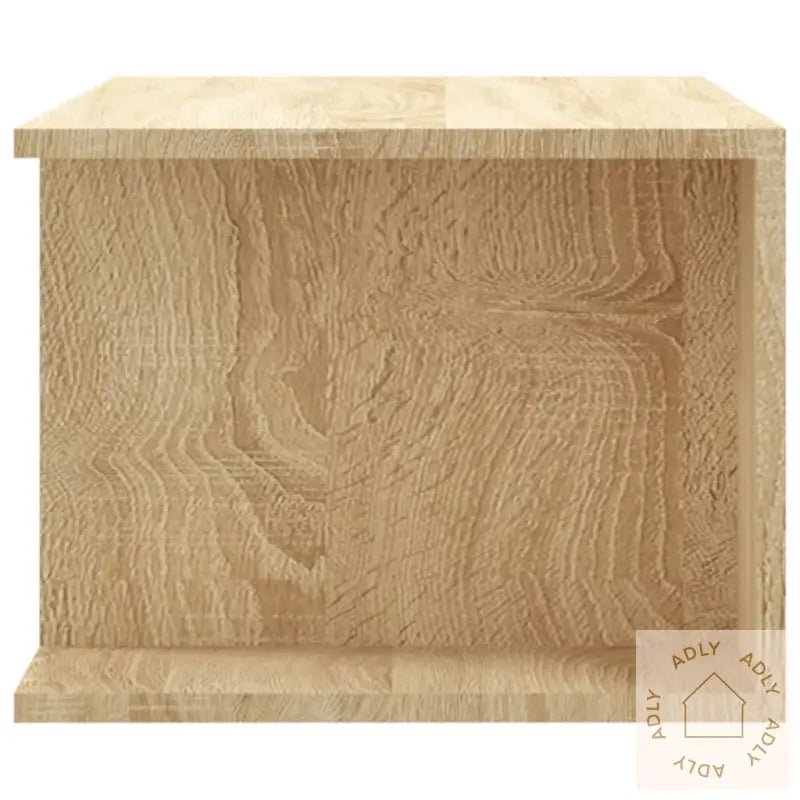Tv-Benk Med Led-Lys Sonoma Eik 90X39X30 Cm