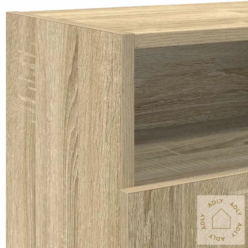 Tv-Benk Med Led-Lys Sonoma Eik 120X30X50 Cm