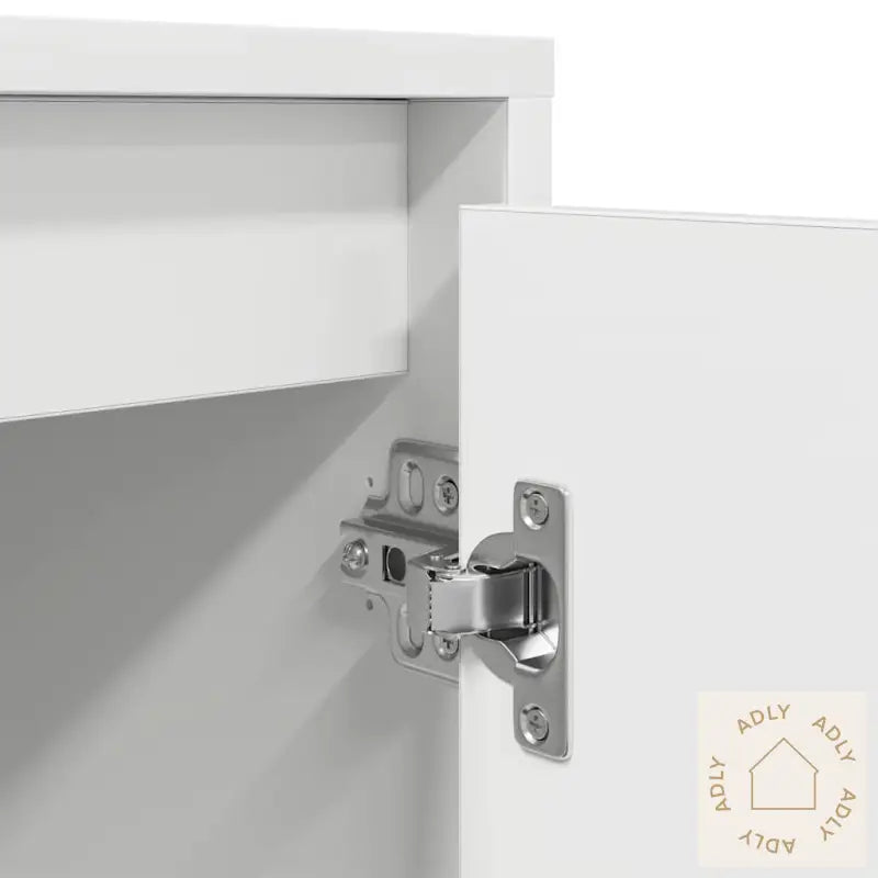 Tv-Benk Med Led-Lys Hvit 100X41X50 Cm