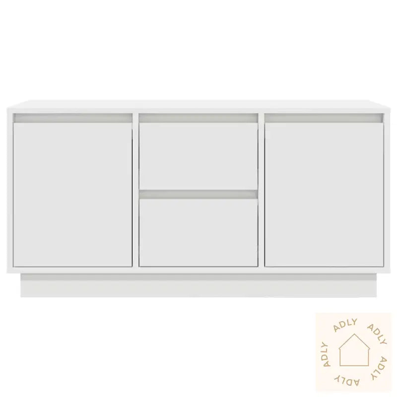 Tv-Benk Med Led-Lys Hvit 100X41X50 Cm