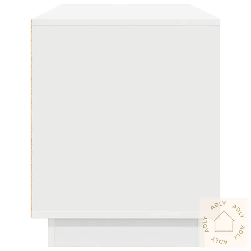 Tv-Benk Med Led-Lys Hvit 100X41X50 Cm