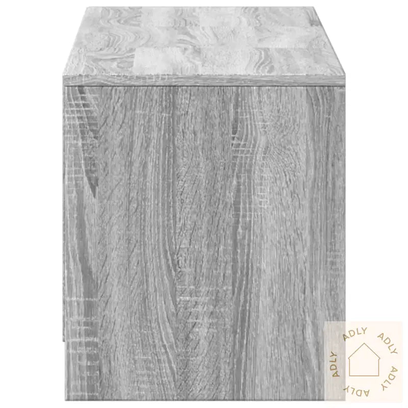 Tv-Benk Med Led Grå Sonoma 140X34X40 Cm Konstruert Tre