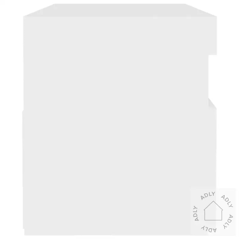 Tv-Benk Med Led-Lys Hvit 60X35X40 Cm