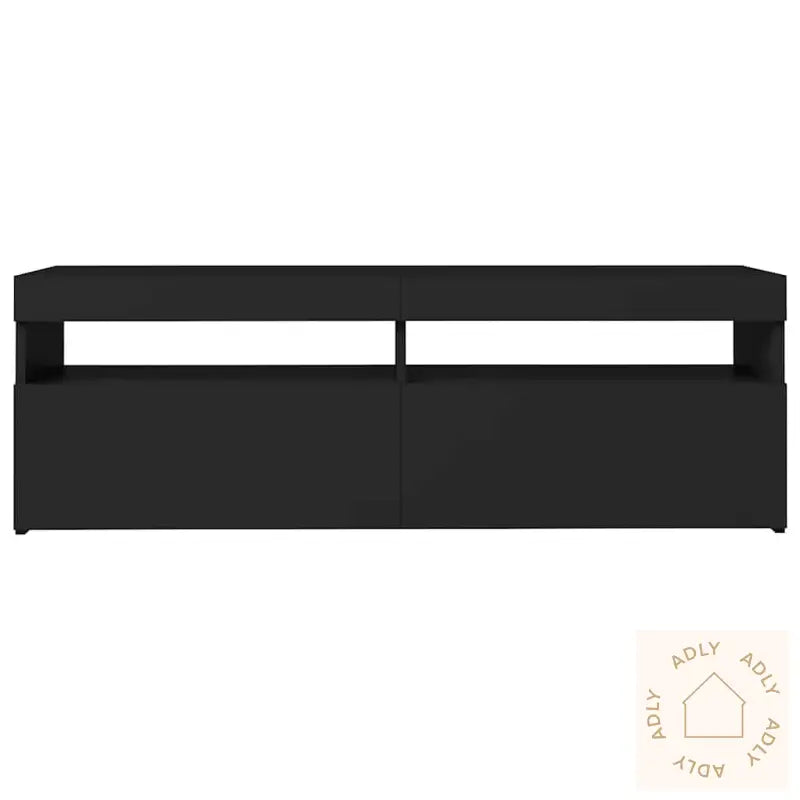 Tv-Benk Med Led-Lys Svart 120X35X40 Cm