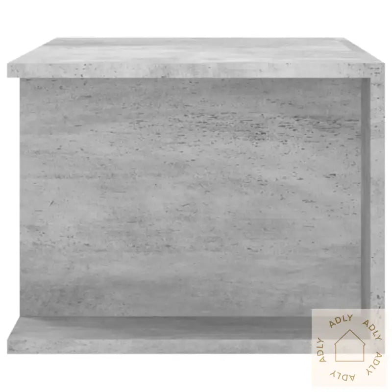 Tv-Benk Med Led-Lys Betonggrå 90X39X30 Cm