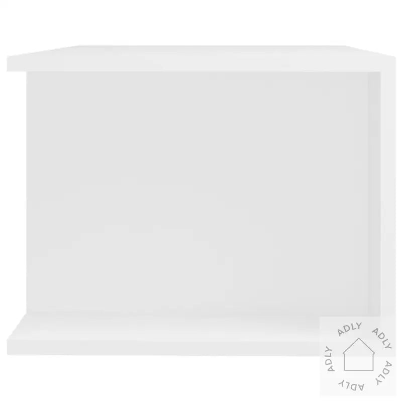 Tv-Benk Med Led-Lys Hvit 90X39X30 Cm