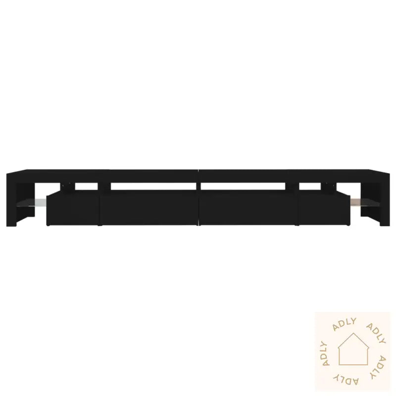 Tv-Benk Med Led-Lys Svart 290X36,5X40 Cm
