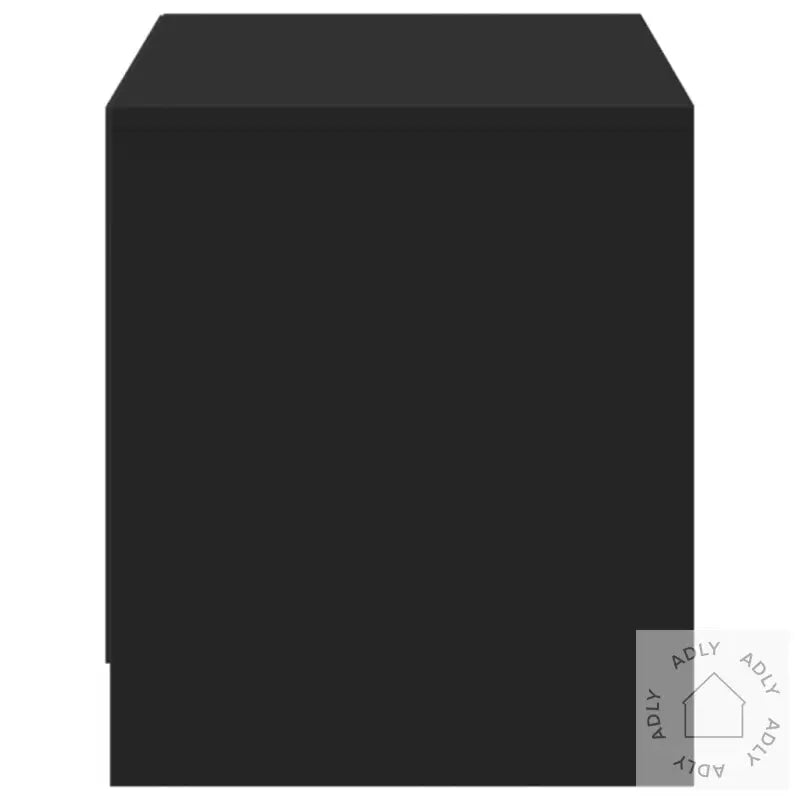 Tv-Benk Med Led Svart 97X34X40 Cm Konstruert Tre