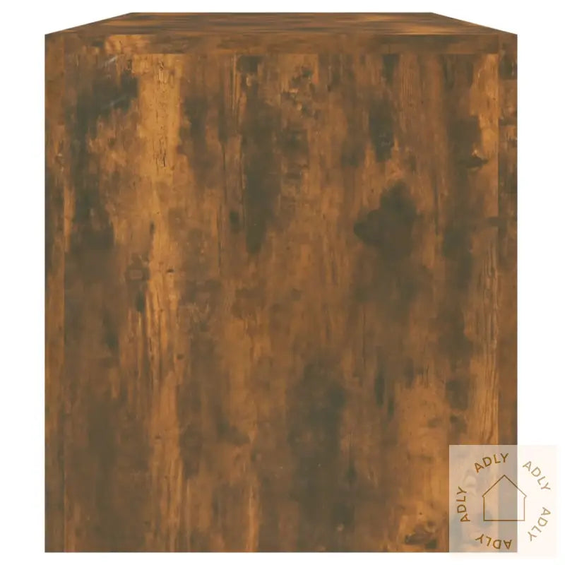 Tv-Benk Med Led-Lys Røkt Eik 140X36,5X40 Cm