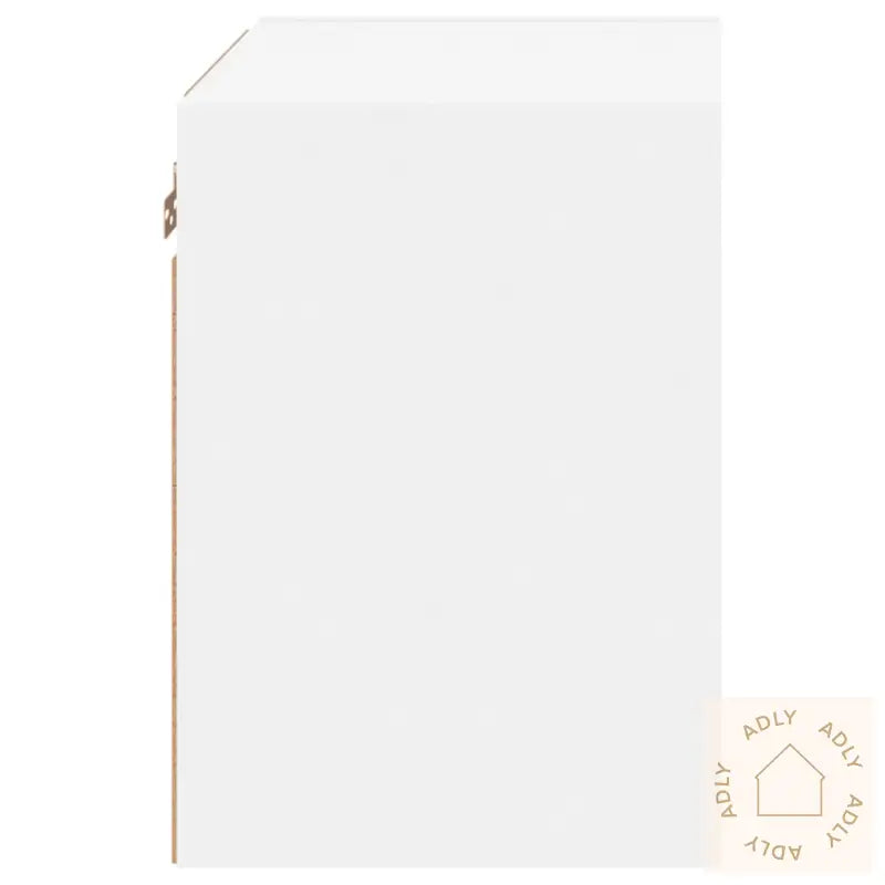 Veggmontert Nattbord Med Led-Lys 2 Stk Hvit