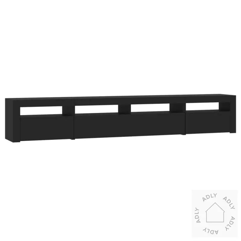 Tv-Benk Med Led-Lys Svart 240X35X40 Cm