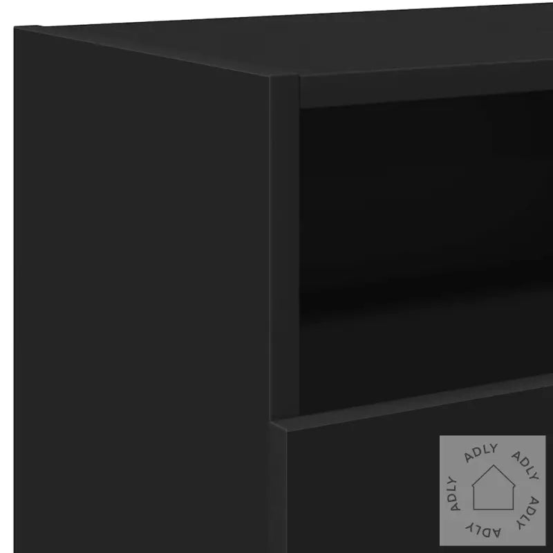 Tv-Benk Med Led-Lys Svart 120X30X50 Cm