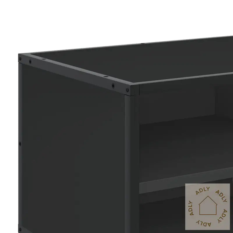 Tv-Benk Svart 80X34,5X40 Cm Konstruert Tre Og Metall