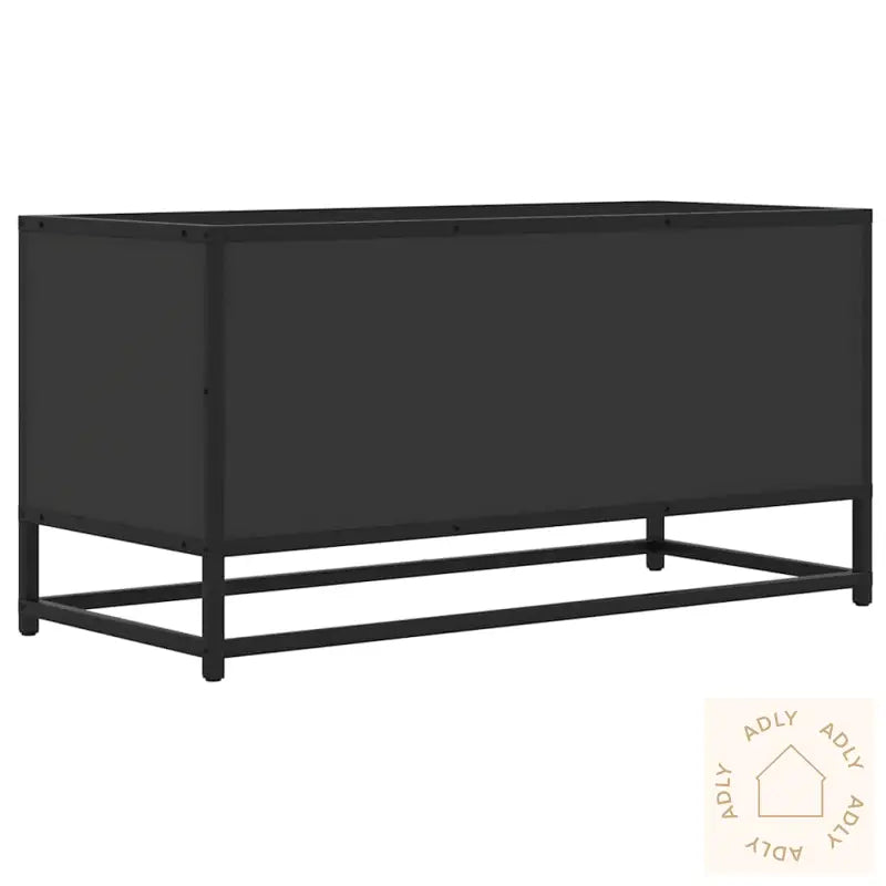 Tv-Benk Svart 80X34,5X40 Cm Konstruert Tre Og Metall