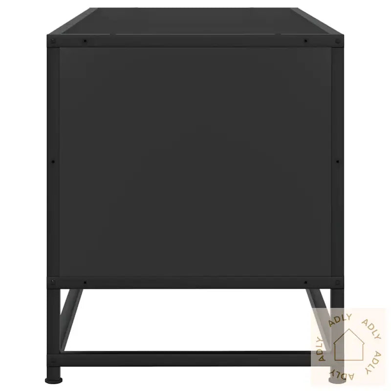 Tv-Benk Svart 80X34,5X40 Cm Konstruert Tre Og Metall