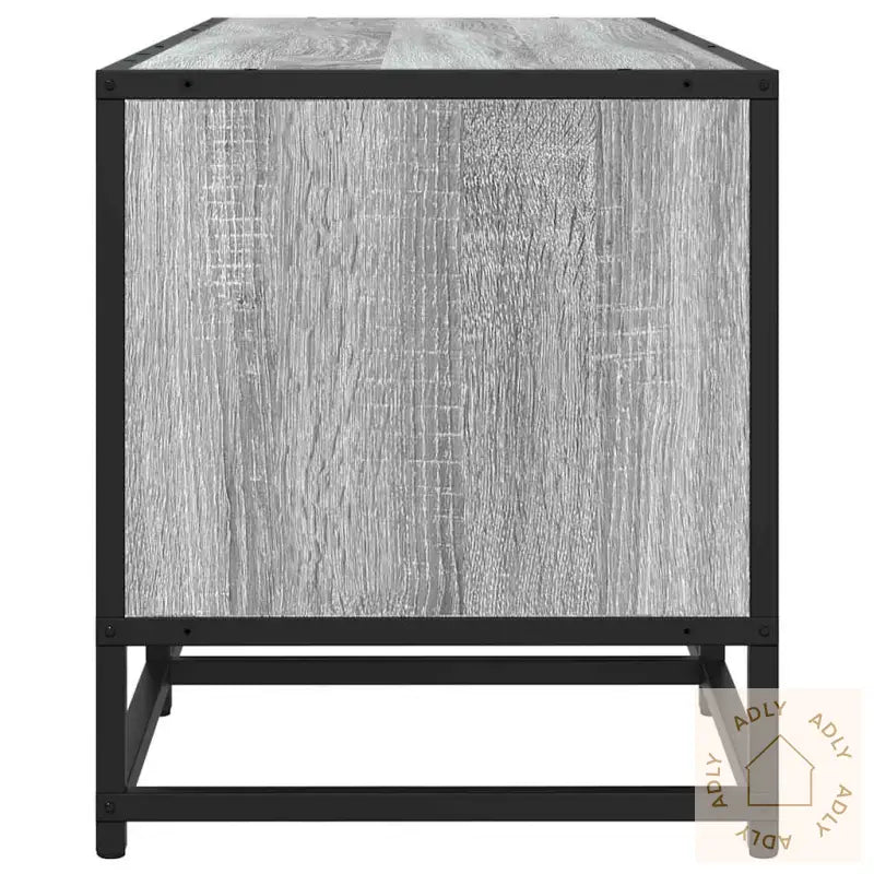 Tv-Benk Grå Sonoma 120X35X41 Cm Konstruert Tre Og Metall