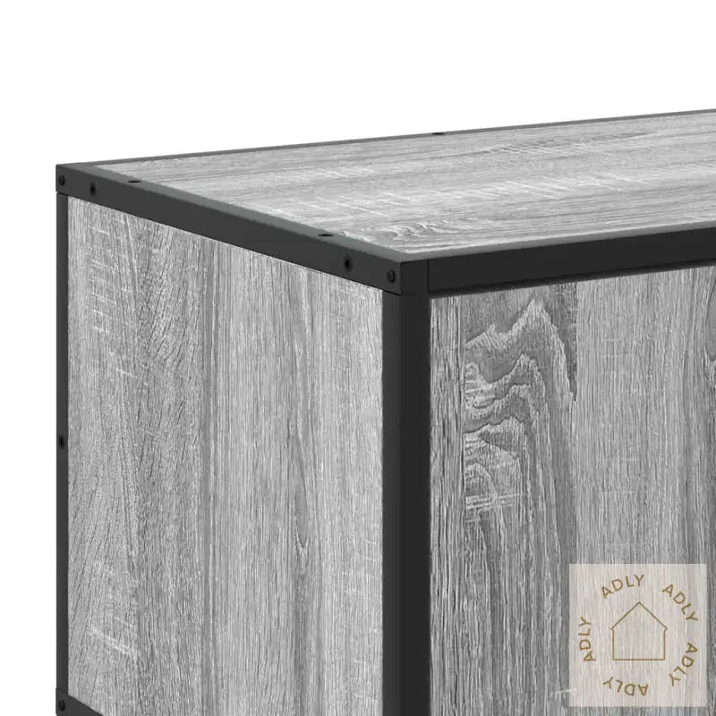 Tv-Benk Grå Sonoma 120X35X41 Cm Konstruert Tre Og Metall