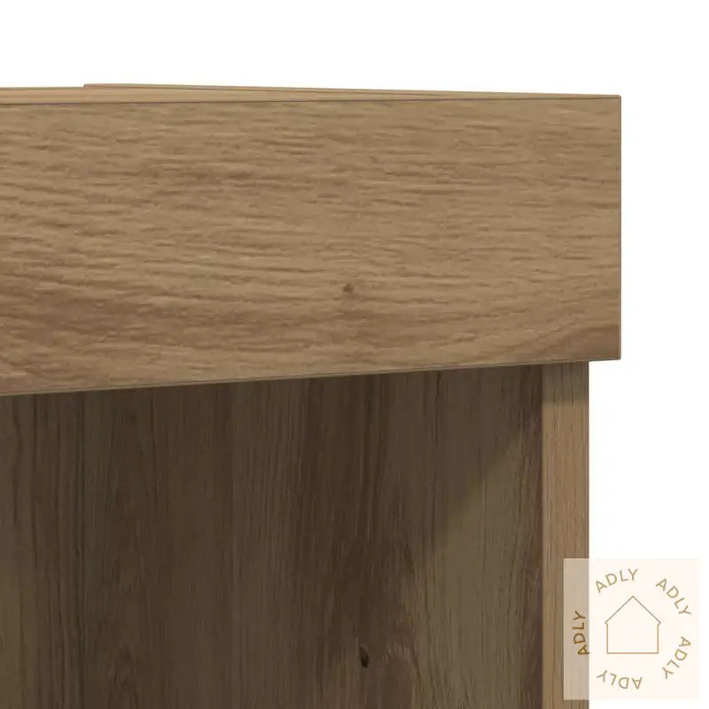 8 Delers Tv Vegg Enheter Med Led I Håndverks Eik Og Konstruert Tre