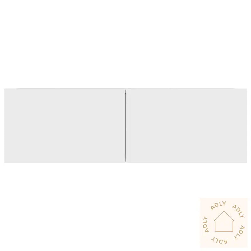Tv-Benk Hvit 100X30X30 Cm Konstruert Tre