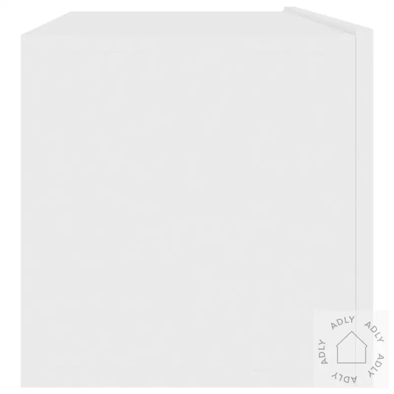 Tv-Benk Hvit 100X30X30 Cm Konstruert Tre
