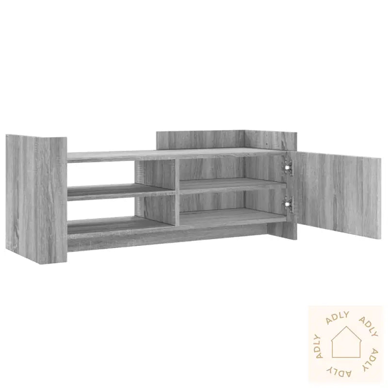 Tv-Benk Grå Sonoma 100X35X40 Cm Konstruert Tre