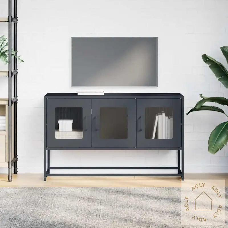 Tv-Skap Antrasitt 100,5X39X60,5 Cm Kaldvalset Stål