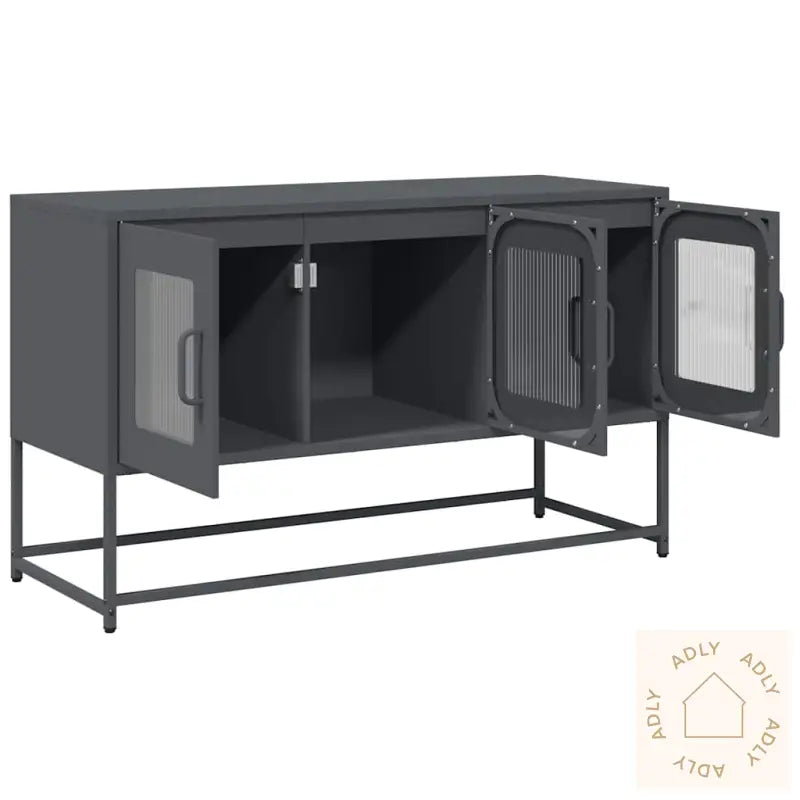 Tv-Skap Antrasitt 100,5X39X60,5 Cm Kaldvalset Stål
