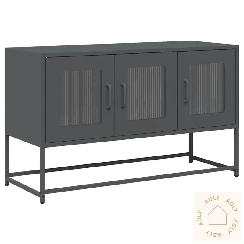 Tv-Skap Antrasitt 100,5X39X60,5 Cm Kaldvalset Stål