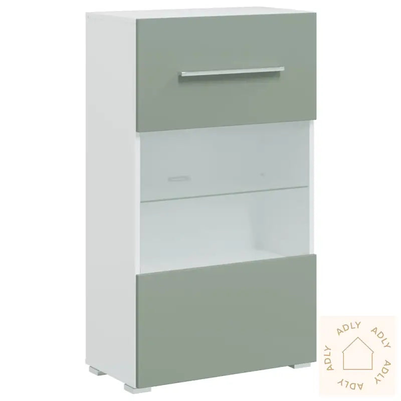 Tv-Enheter Med Led 5 Deler Olivengrønn Konstruert Tre