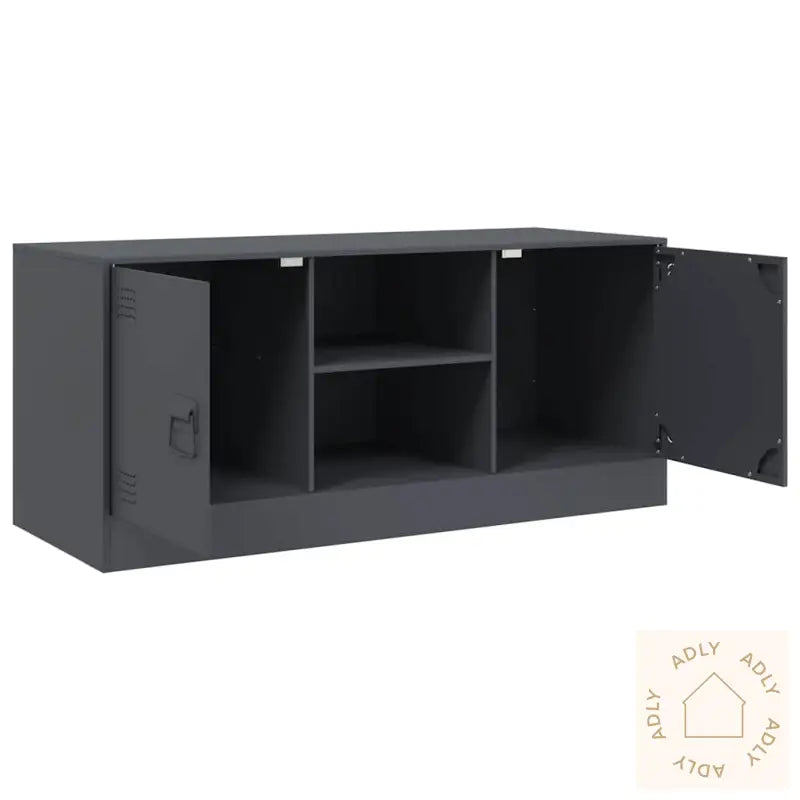 Tv-Benk Antrasitt 99X39X44 Cm Stål