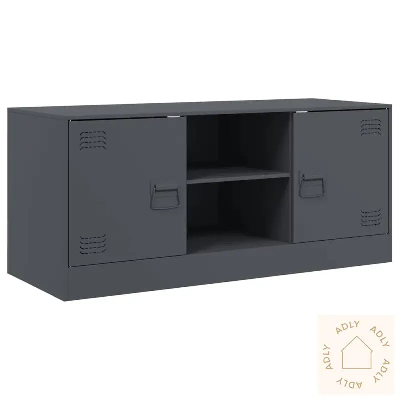 Tv-Benk Antrasitt 99X39X44 Cm Stål