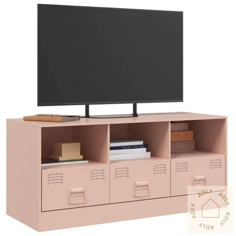 Tv-Benk Rosa 99X39X44 Cm Stål