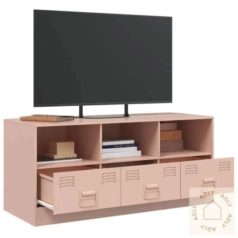 Tv-Benk Rosa 99X39X44 Cm Stål