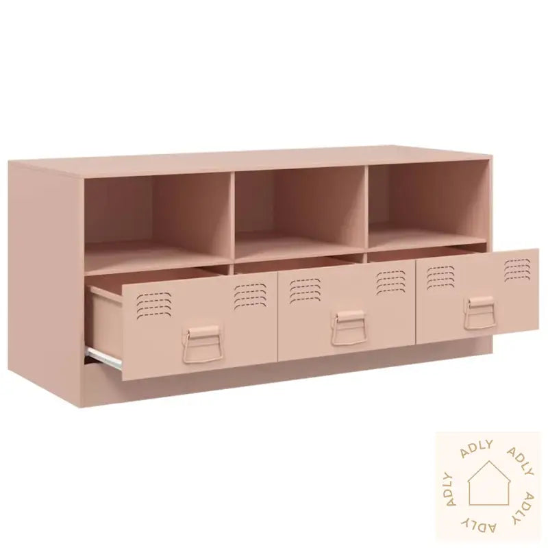Tv-Benk Rosa 99X39X44 Cm Stål