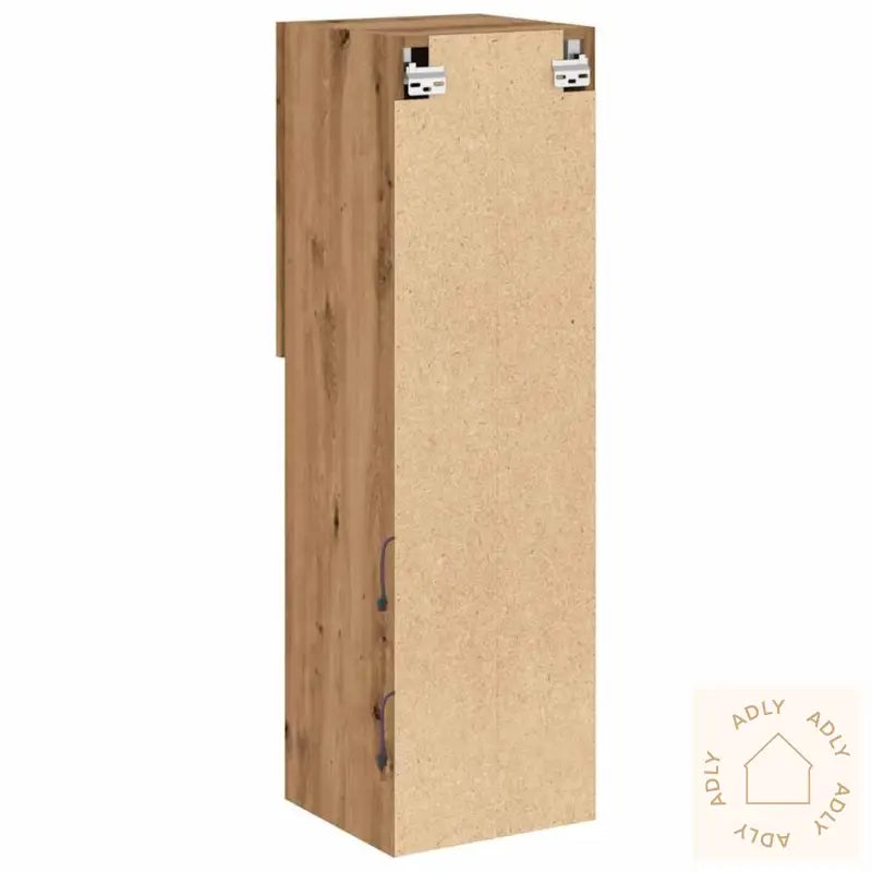 Tv-Benker Med Led-Lys 2 Stk Artisan Eik 30,5X30X102 Cm