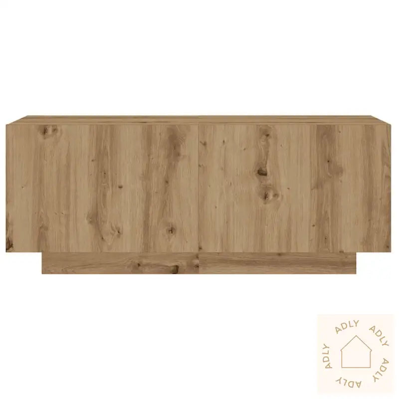 Tv-Benk Med Led-Lys Artisan Eik 200X35X40 Cm Konstruert Tre