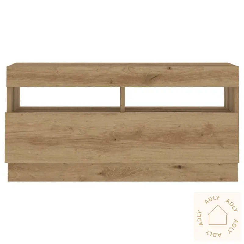 Tv-Benk Med Led-Lys Artisan Eik 180X35X40 Cm Konstruert Tre