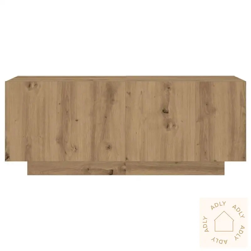 Tv-Benk Med Led-Lys Artisan Eik 300X35X40 Cm Konstruert Tre