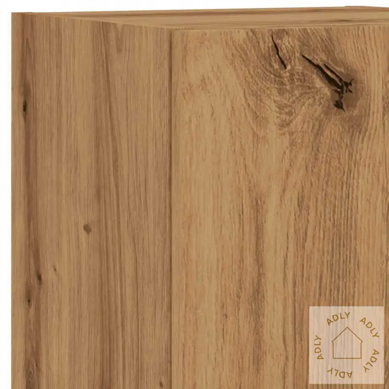 Tv-Benker Med Led-Lys 2 Stk Artisan Eik 30,5X30X102 Cm