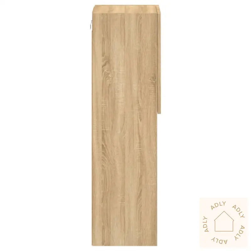 Tv-Benker Med Led-Lys 2 Stk Sonoma Eik 30,5X30X102 Cm