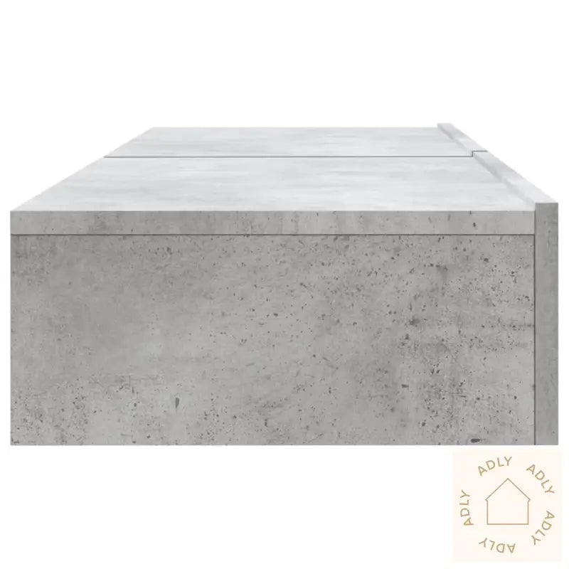 Tv-Benker Med Led-Lys 2 Stk Betonggrå 60X35X15,5 Cm‑