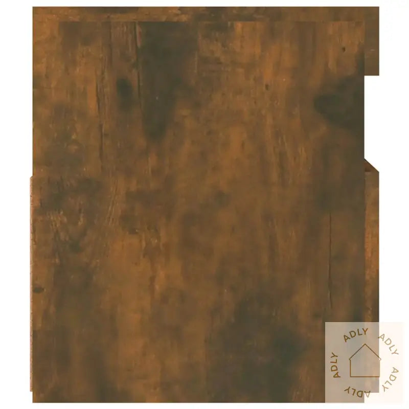 Tv-Benk Med Led-Lys Røkt Eik 90X35X40 Cm