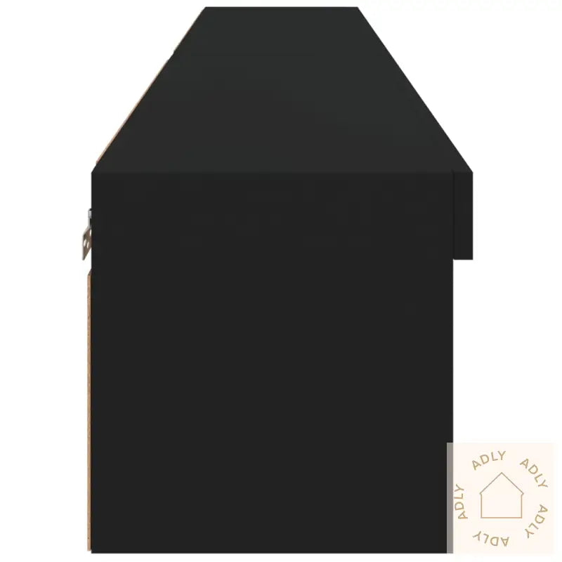 Tv-Benker Med Led-Lys 2 Stk Svart 80X30X30 Cm