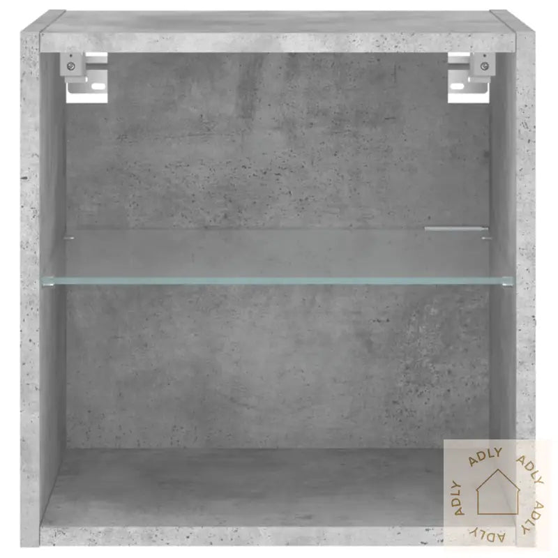 Nattbord Med Led Veggmontert Betonggrå