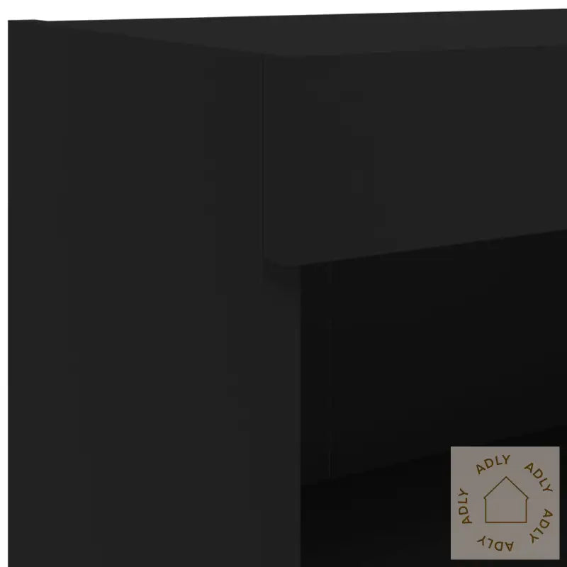 Tv-Benker Med Led-Lys 2 Stk Svart 80X30X30 Cm