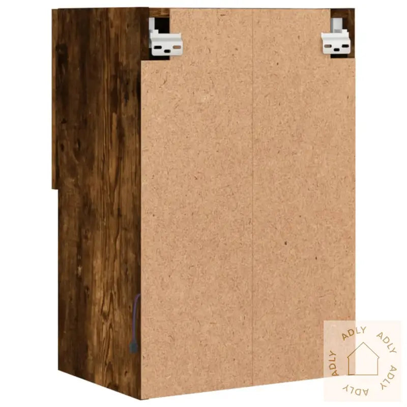 Tv-Benk Med Led-Lys Røkt Eik 40,5X30X60 Cm