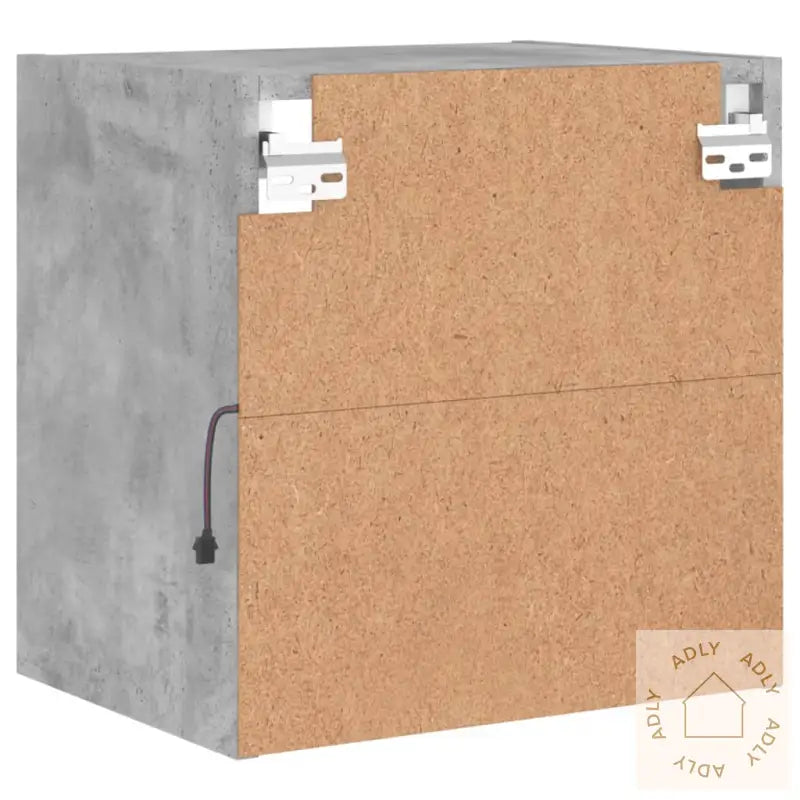 Nattbord Med Led Veggmontert Betonggrå